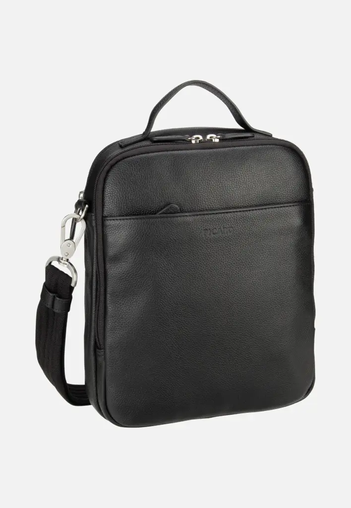 Picard Milano 7213 Crossbody-Tasche aus schwarzem Rindleder