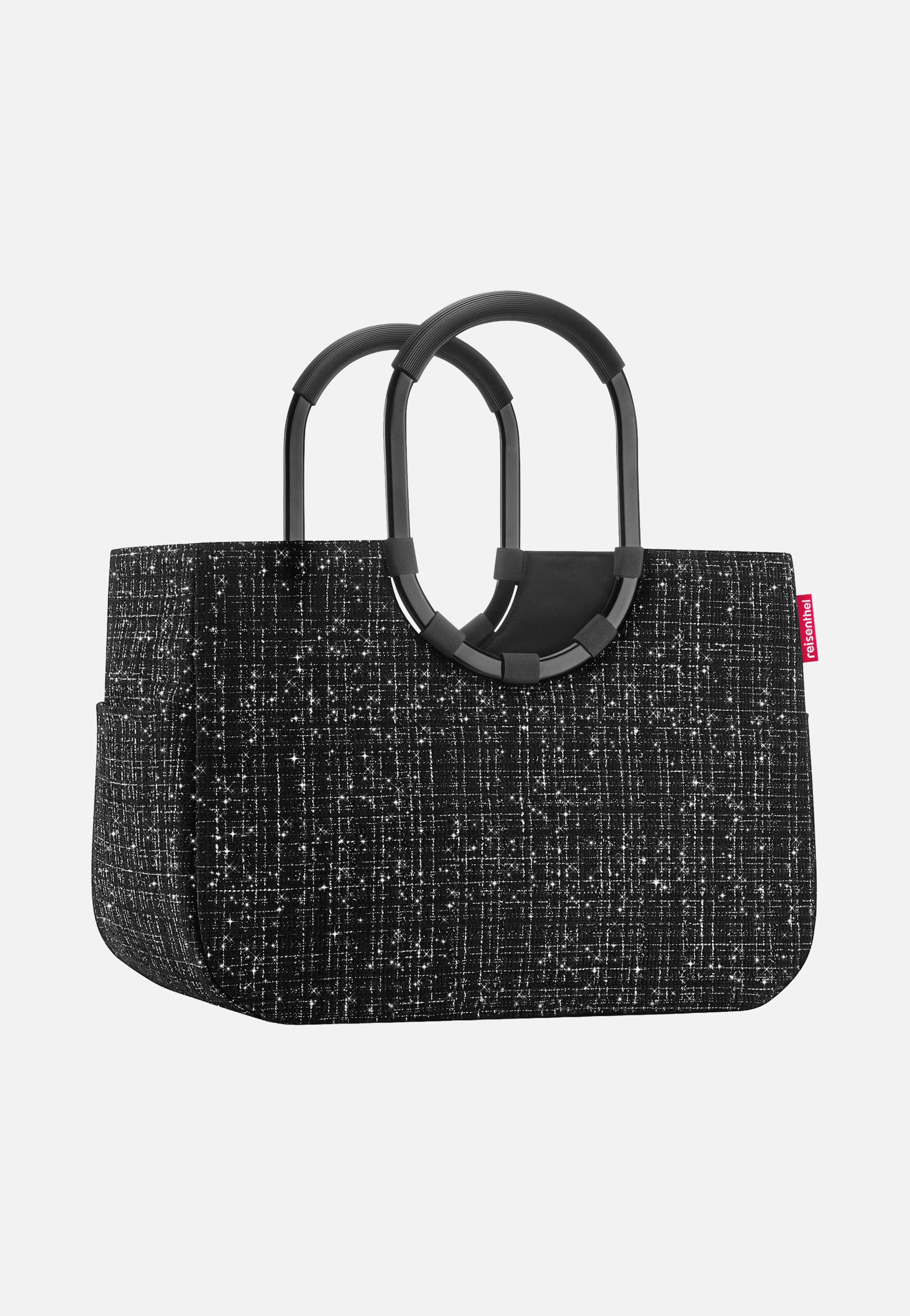 Reisenthel Loopshopper L Bouclé Black, schwarzer Einkaufskorb