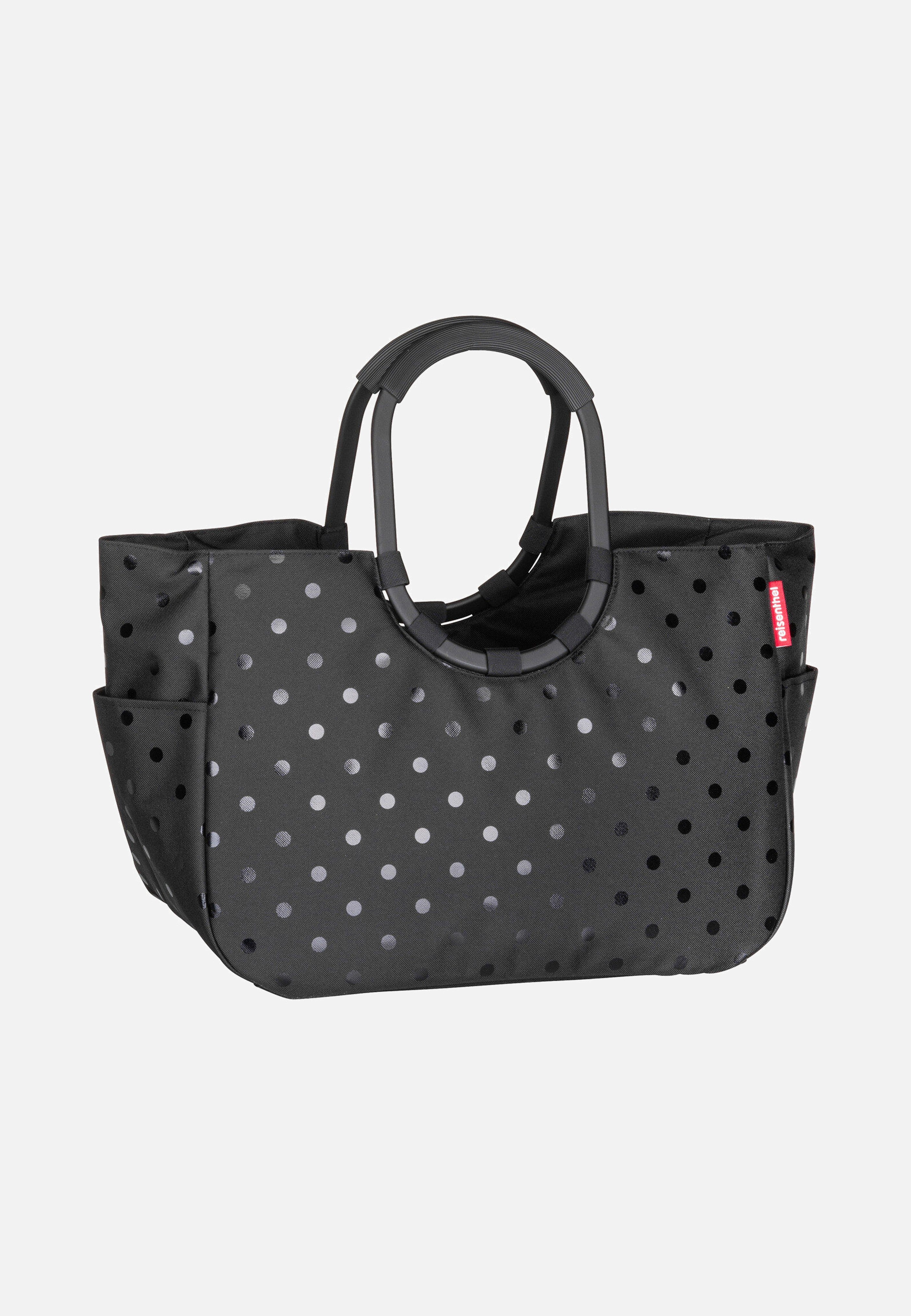 Reisenthel Loopshopper L Glossy Dots Black in schwarz