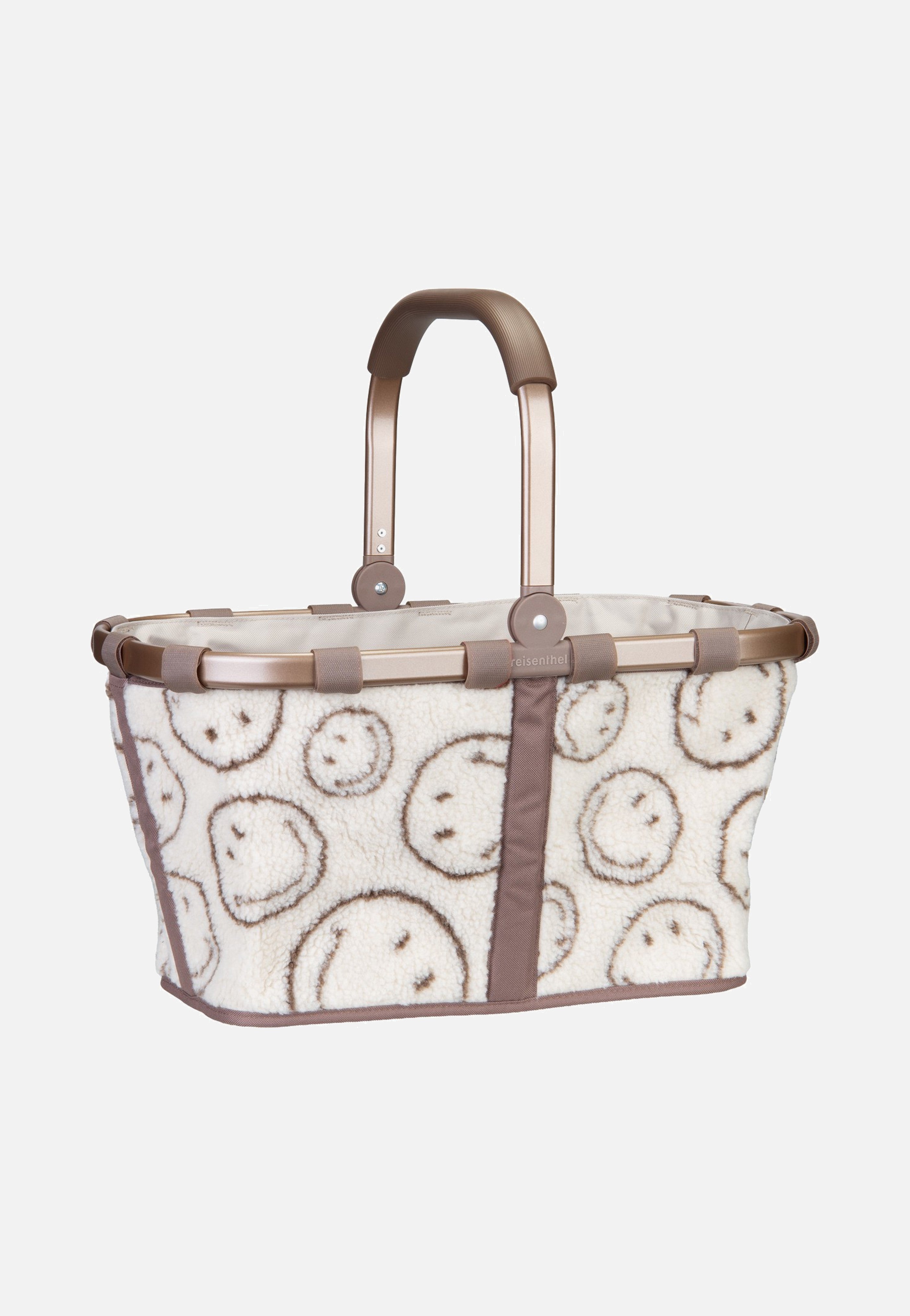 Reisenthel Carrybag Smiley® Teddy Chocolate Einkaufskorb in Beige