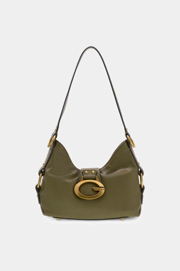 Grüne Guess Camden Mini Schultertasche