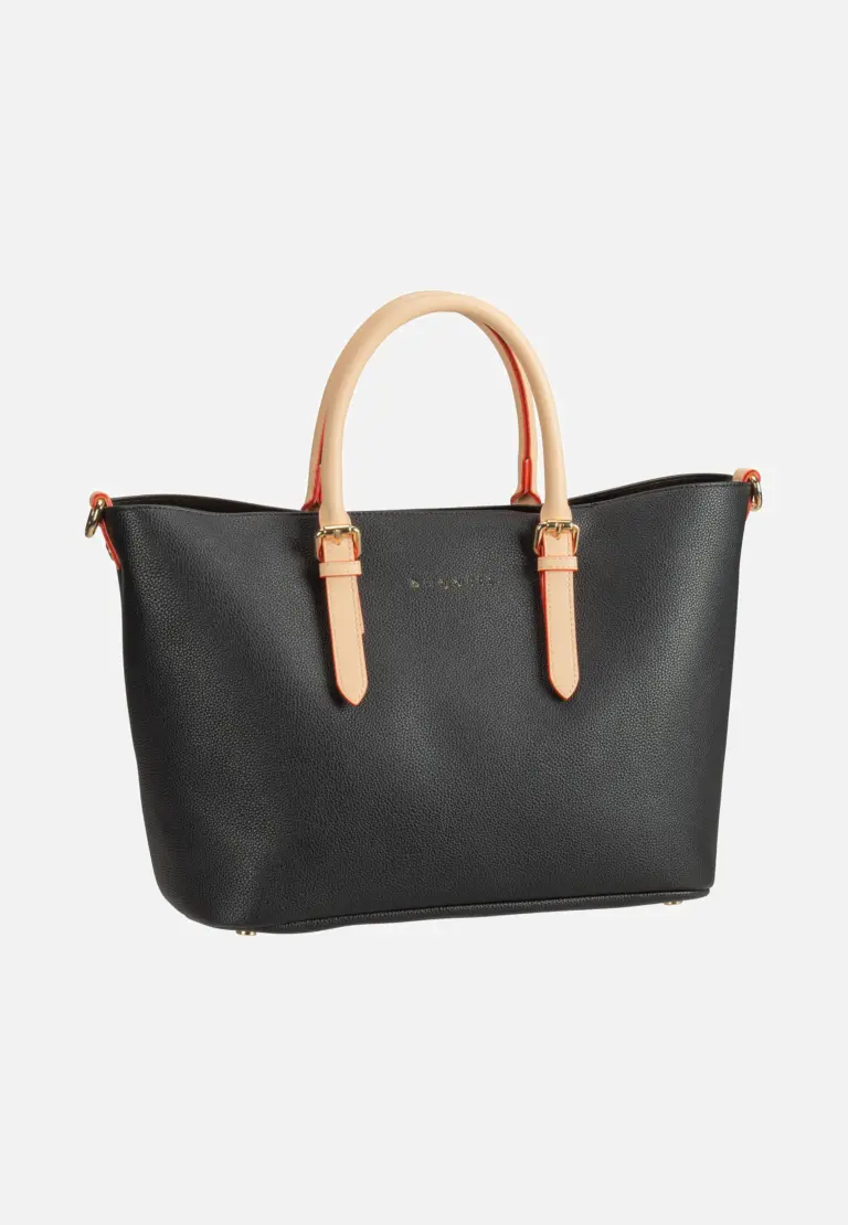 Bugatti Ella M Schwarz Tote Bag aus Kunstleder