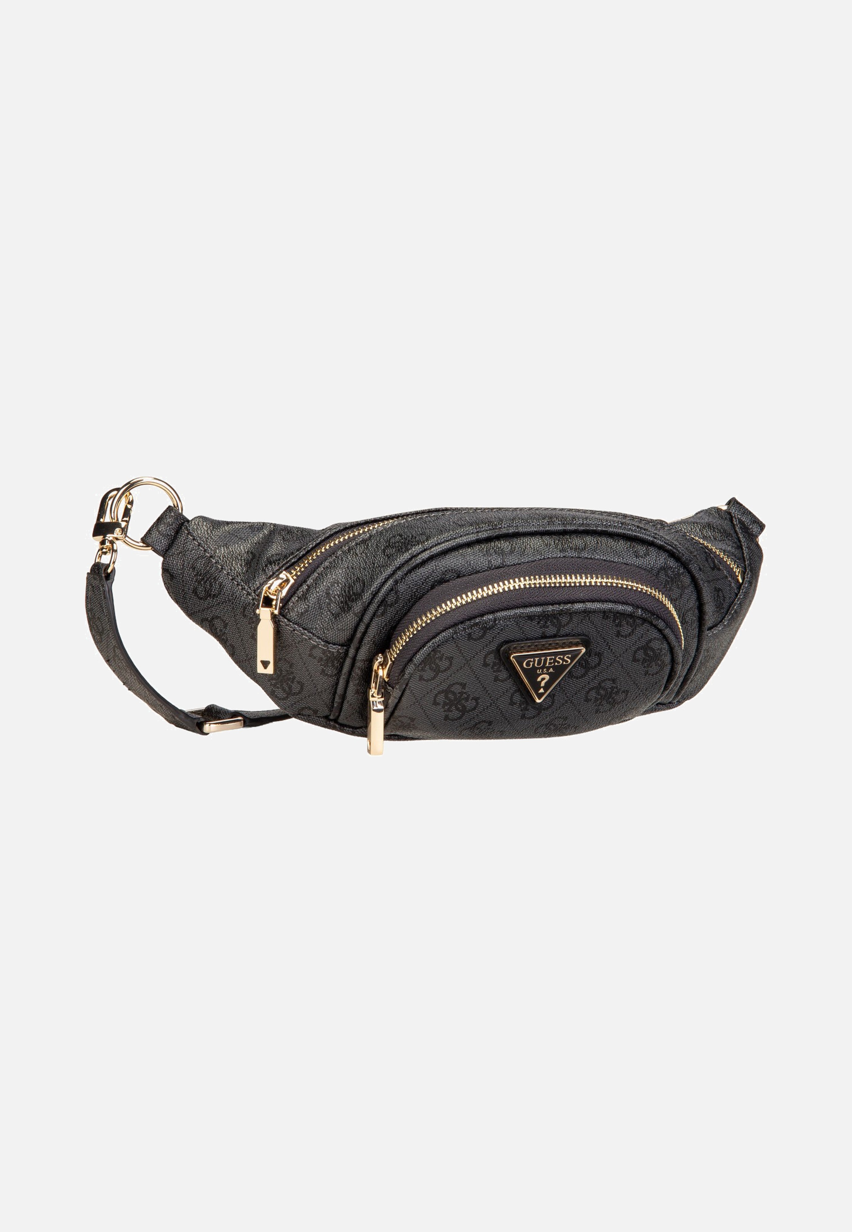 Graue Guess Latona Belt Bag Coal Logo