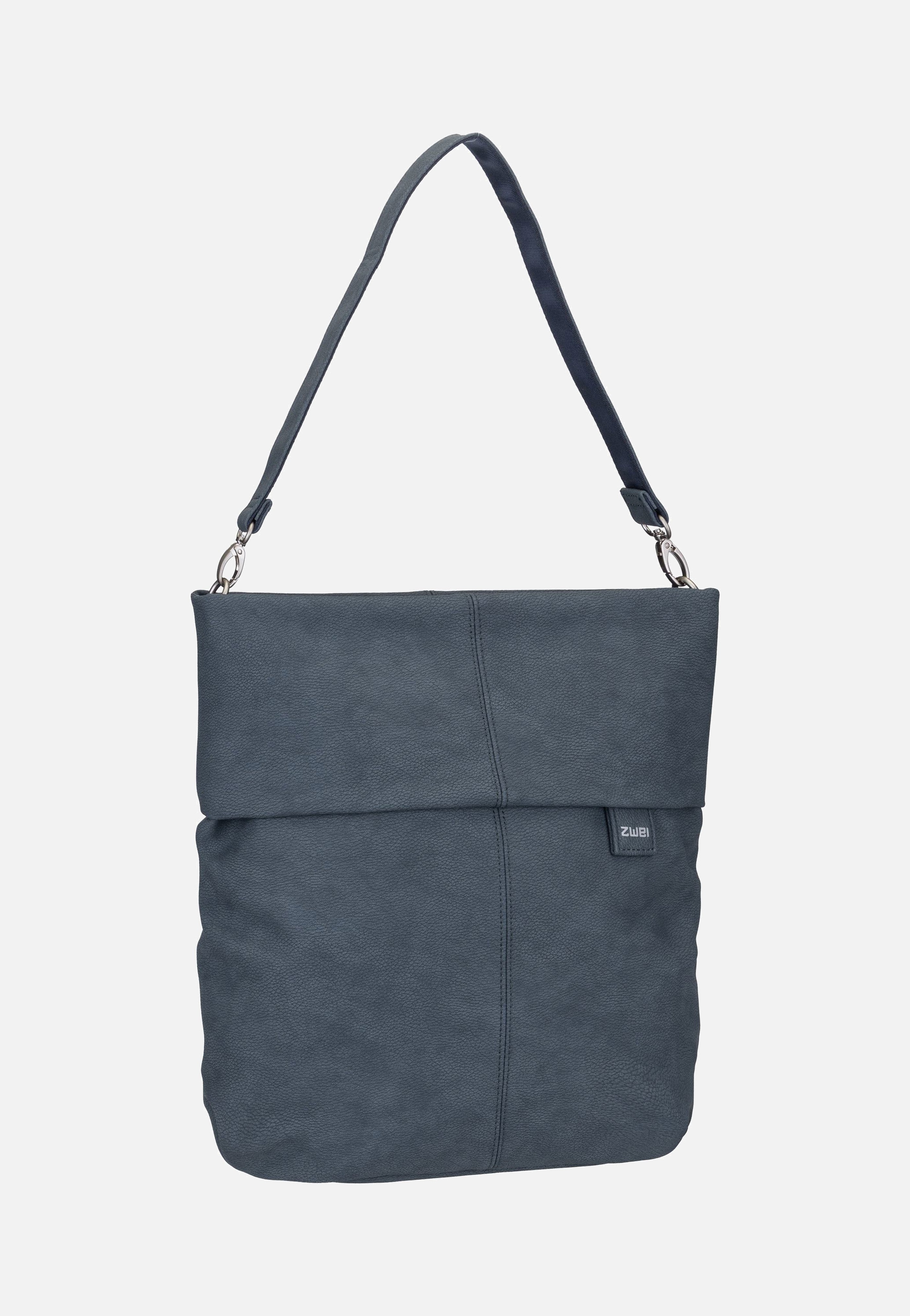 Zwei Mademoiselle M140 Nubuk/Blue Hobo Bag in Marineblau