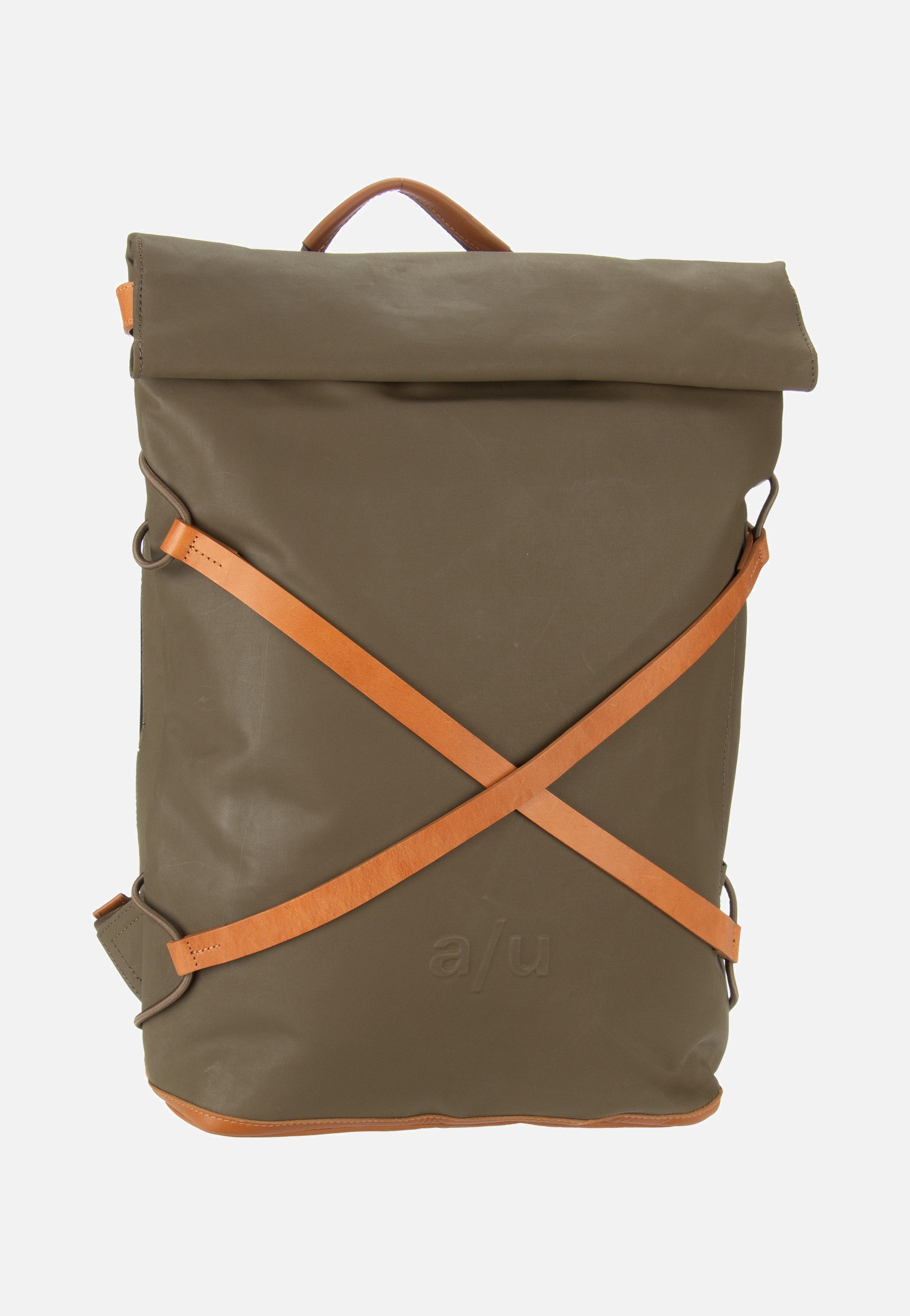 aunts & uncles Osaka Fallen Rock Rolltop-Rucksack in Oliv