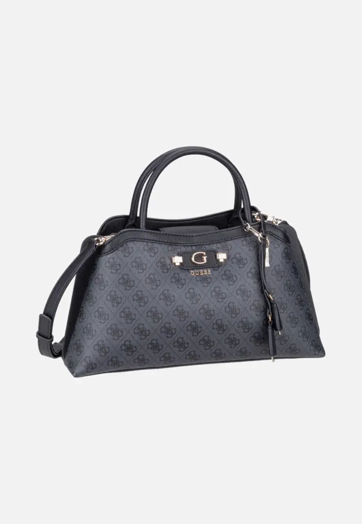 Graue Guess Lindsey Girlfriend 49060 Coal Logo Satchel