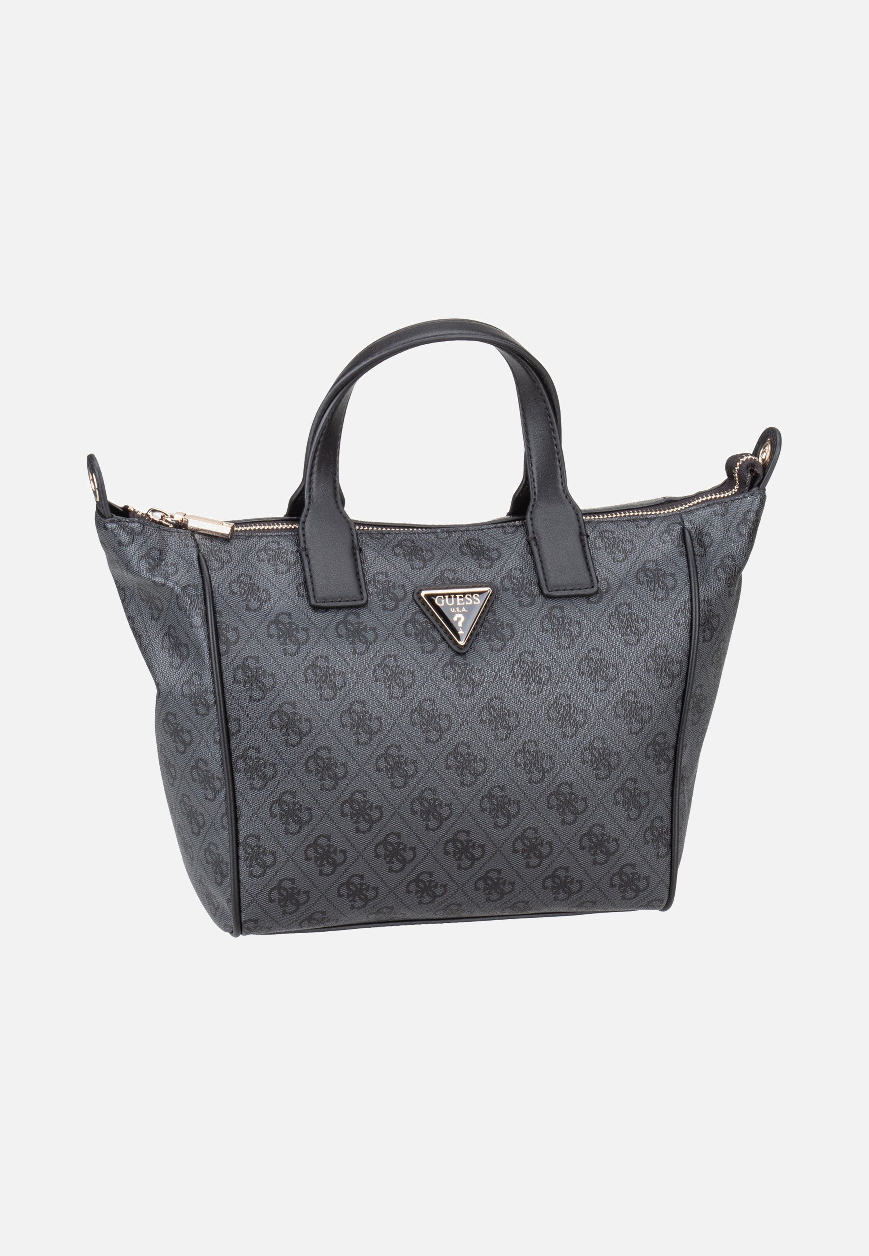 Guess Follie Small Tote Coal Logo in Grau