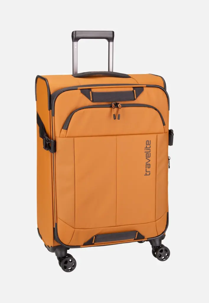 Travelite Briize 4W Trolley M Exp Curry Trolley in Orange