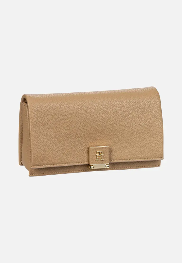 Tommy Hilfiger TH Her Flap With Chain 17403 SP25 Safari Canvas in beige
