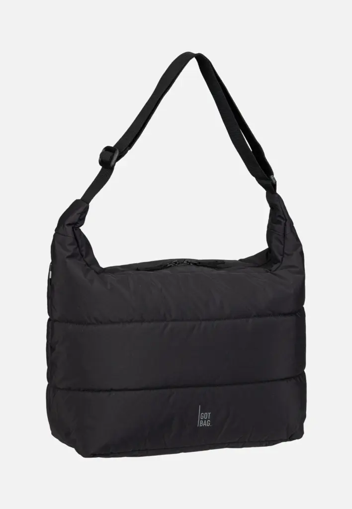 GOT BAG Puffer Square Bag Large Monochrome Black Hobo Bag