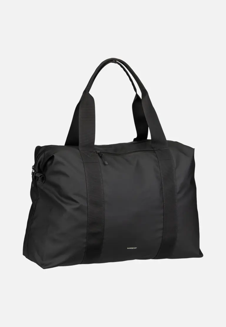 Schwarzer Sandqvist Stream Bag Black Weekender