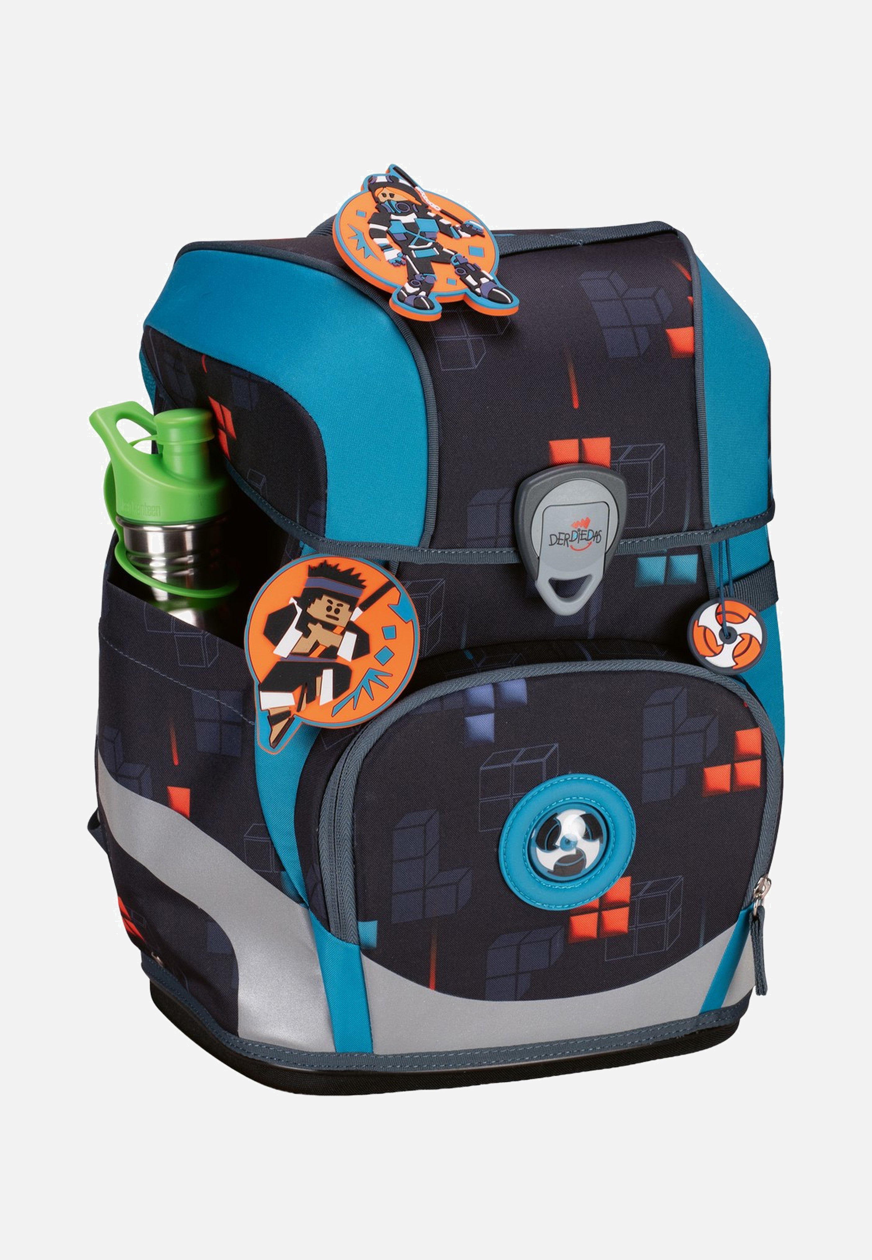 DerDieDas ErgoFlex Tiny Set Ninja Fighter – Schulrucksack, 21 l in mehrfarbig