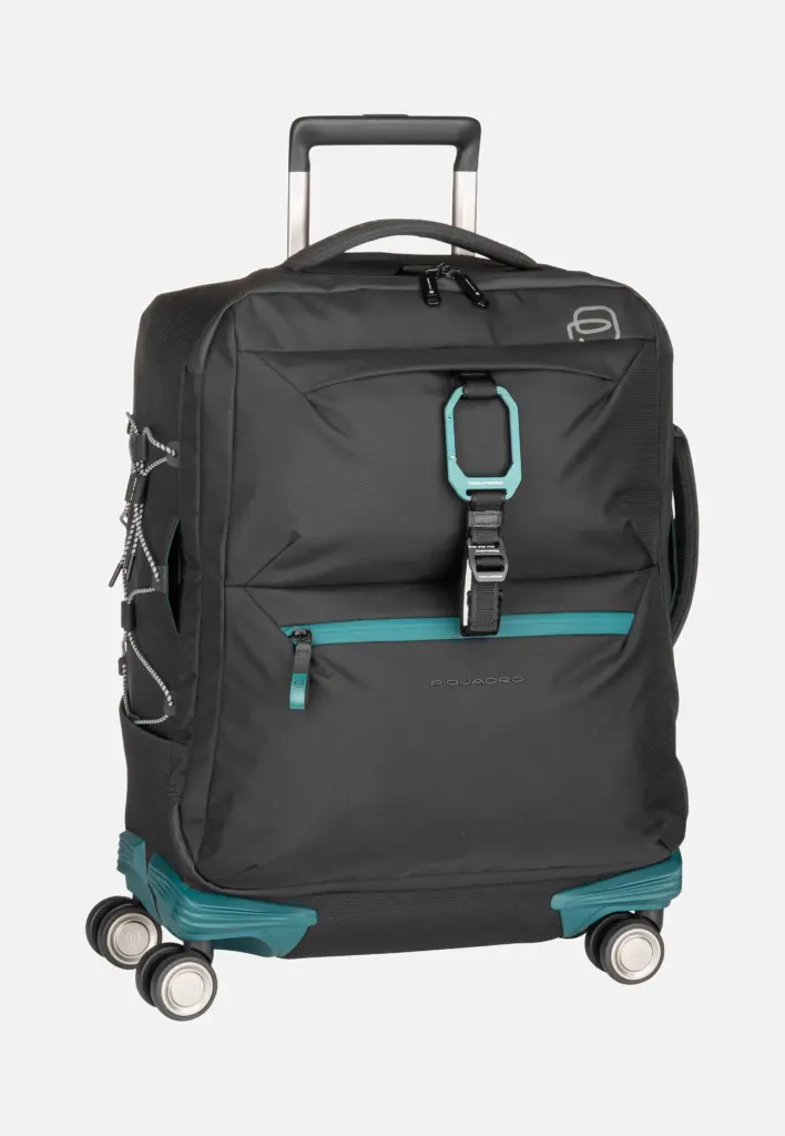 Piquadro Corner 2.0 Cabin Spinner 6377 Nero Trolley in Schwarz
