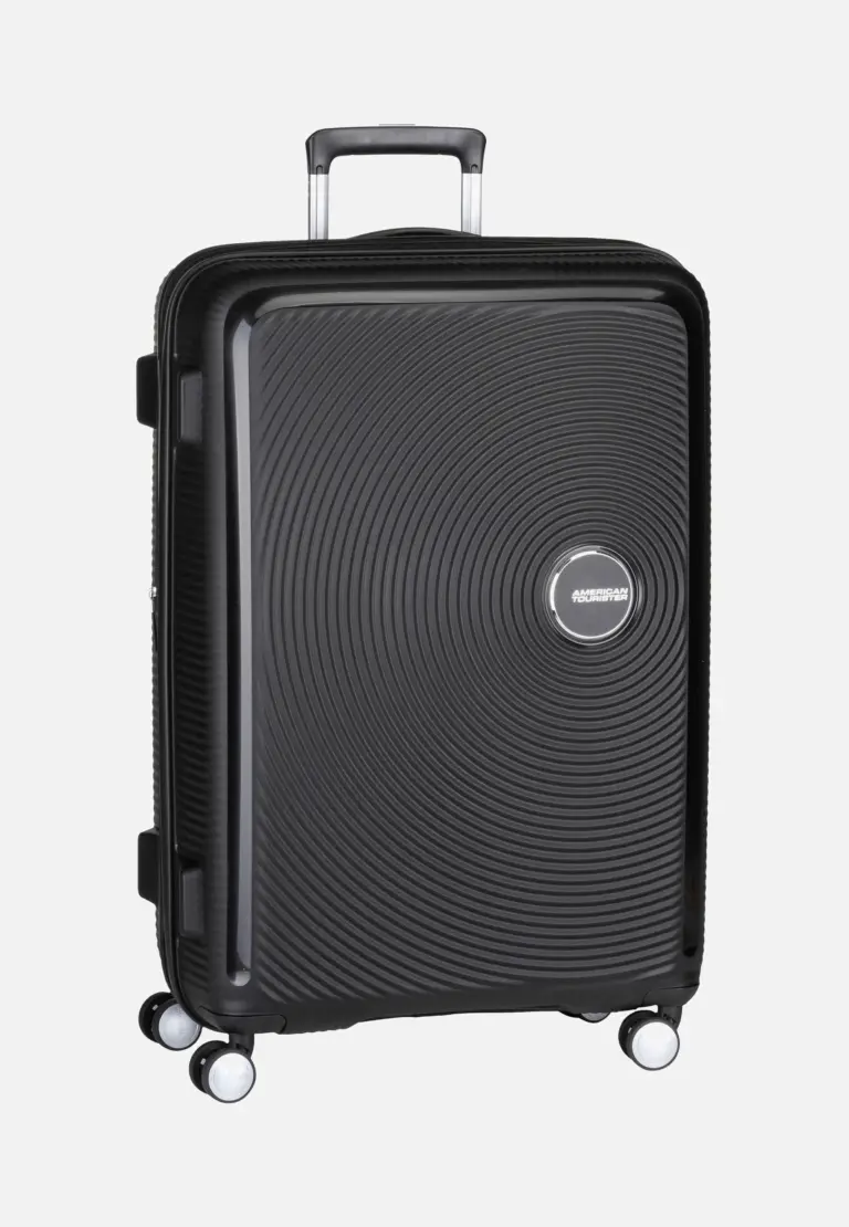 American Tourister SoundBox Spinner 77 EXP Trolley in Bass Black