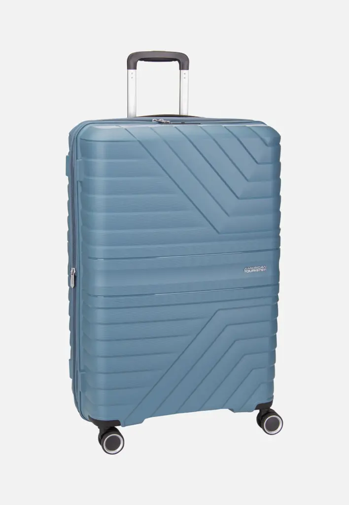 American Tourister Flytwist Spinner 77 Trolley in Storm Blue