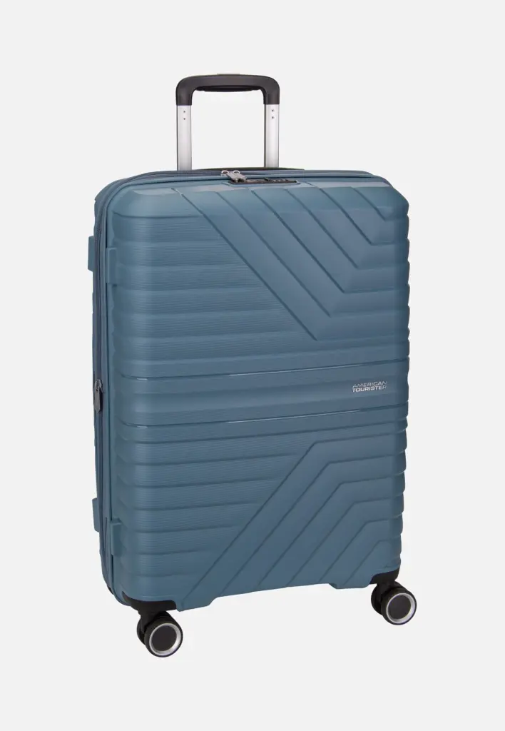 American Tourister Flytwist Spinner 67 Trolley in Storm Blue