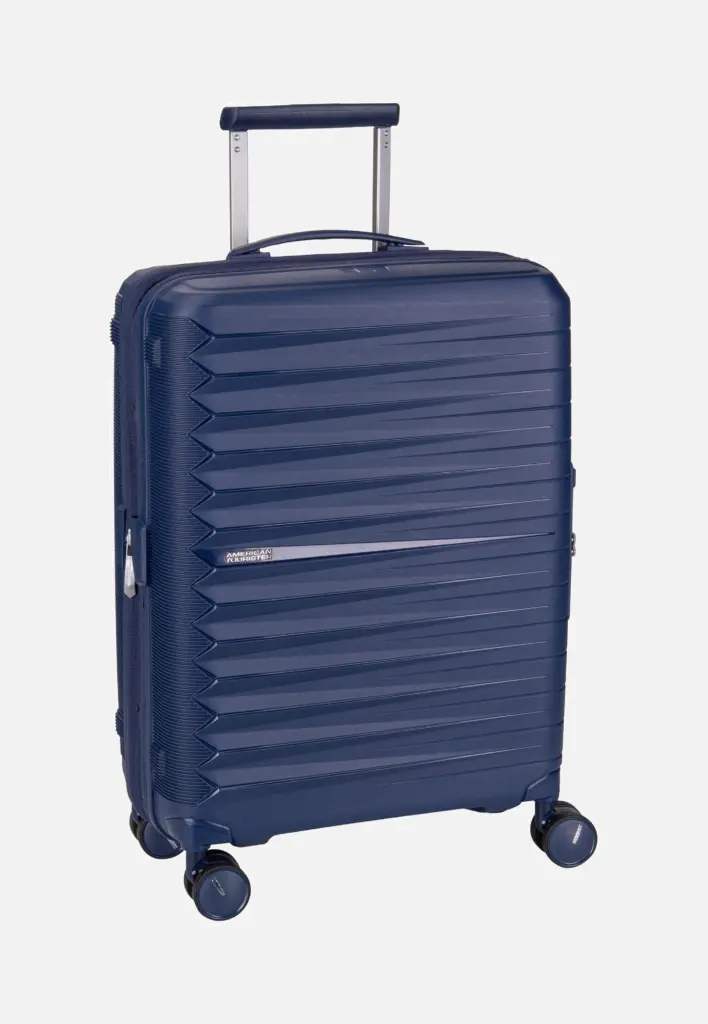 American Tourister Fastforward Spinner 55 Navy Blue in marineblau